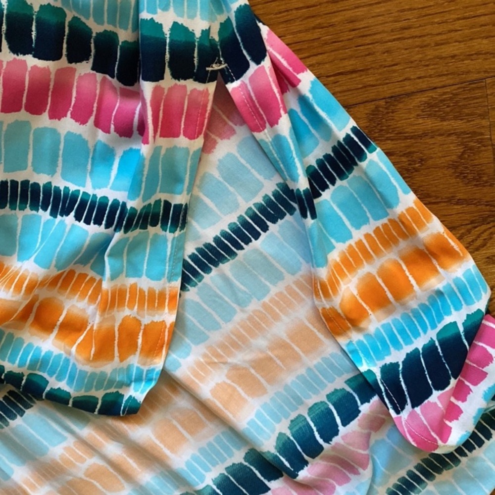 Harbor Island Signature Striped Multicolor Sleeveless Maxi Dress - Picture 8 of 9